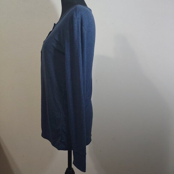 Tommy John Lounge Henley Long Sleeve Ribbed  Women Small - Picture 5 of 6